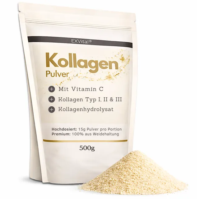 EXVital Kollagen Polvere 500g con Vitamina C