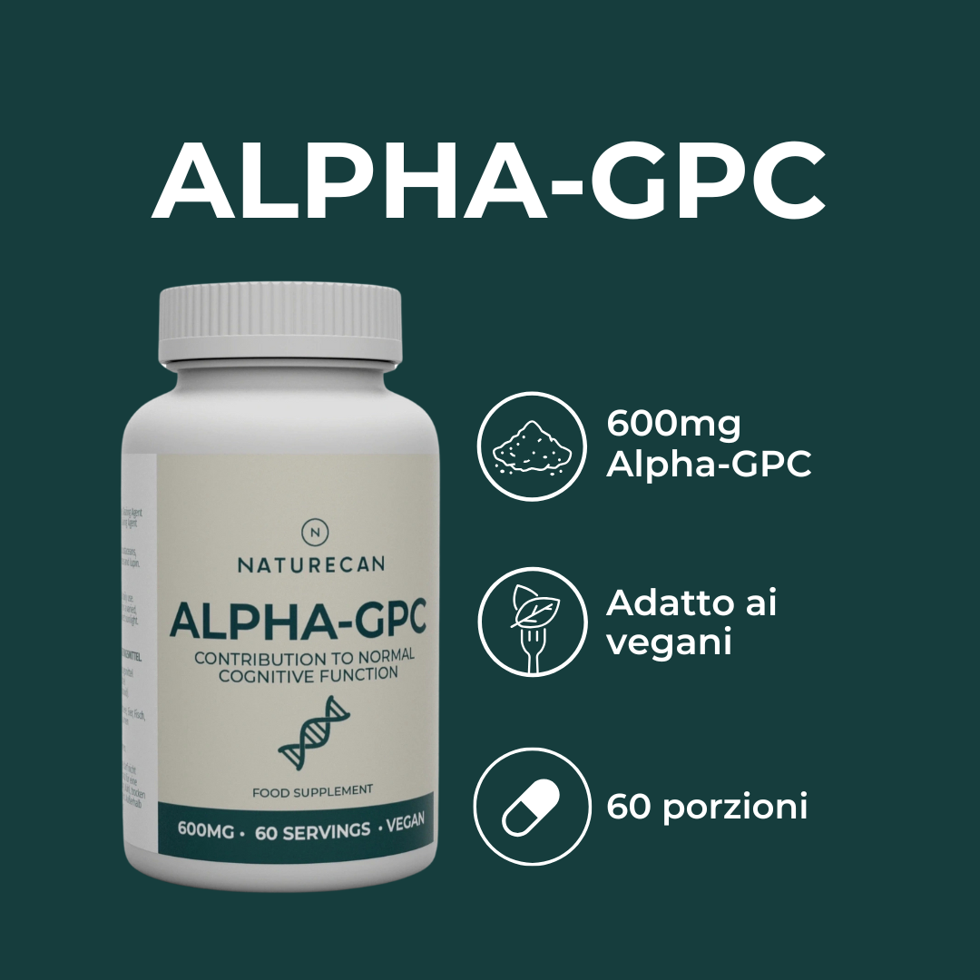 Naturecan Alpha GPC capsule integratore 60 capsule colina