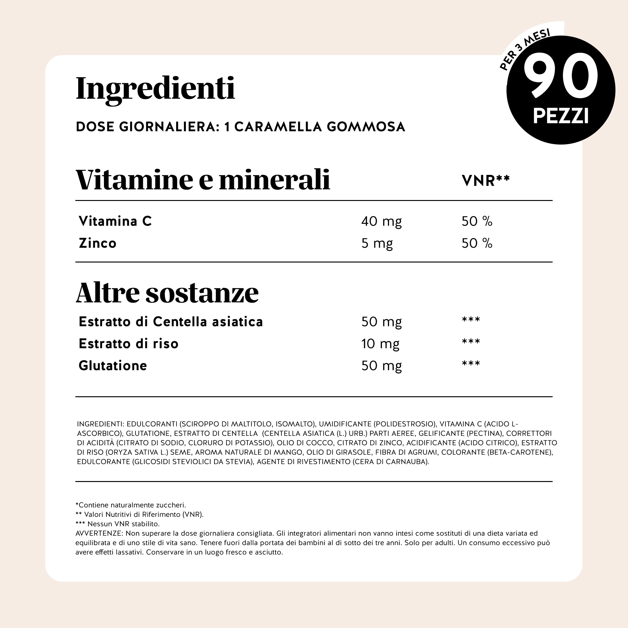 Beauty Bears Skincredible K-Beauty Complex gommose 45 pezzi mango vitamina C