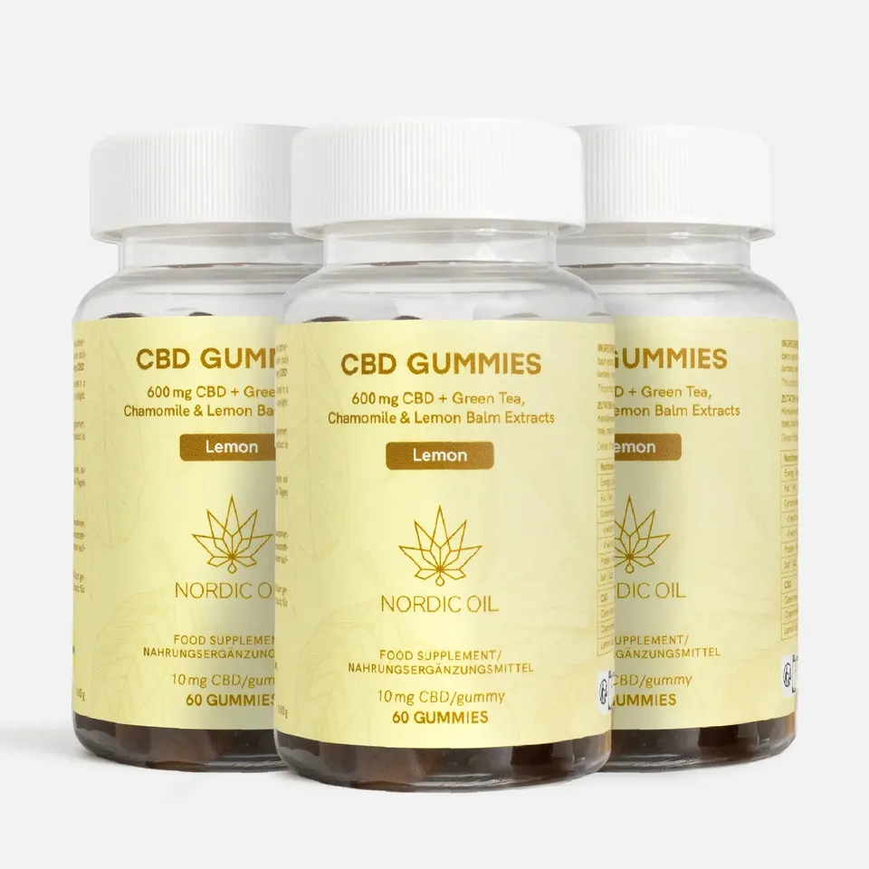 Nordic Oil CBD Gummies RELAX gommose 3x60 pezzi 10 mg camomilla