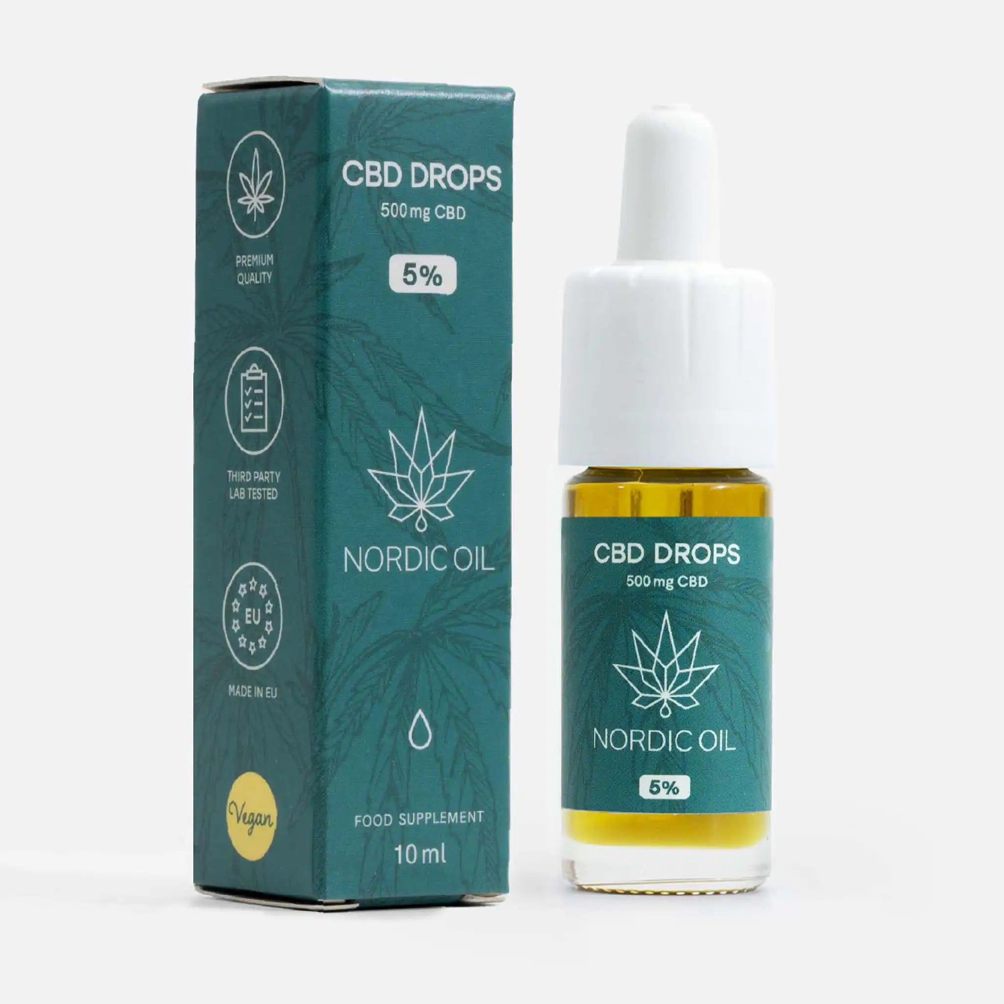 Nordic Oil Plus Olio CBD 5% 10 ml principianti 500 mg