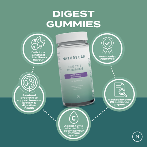 Naturecan Digest gummies fermenti 60 bacche intestino