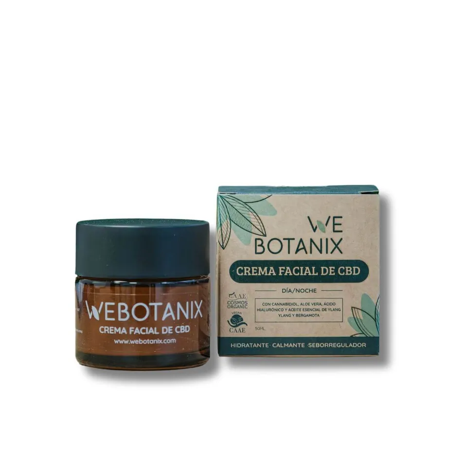 Webotanix Crema Viso CBD bio 50 ml idratante