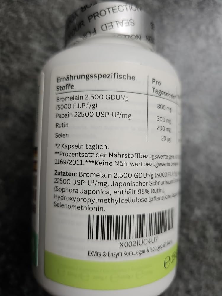 EXVital Enzym Komplex integratore 180 capsule bromelina
