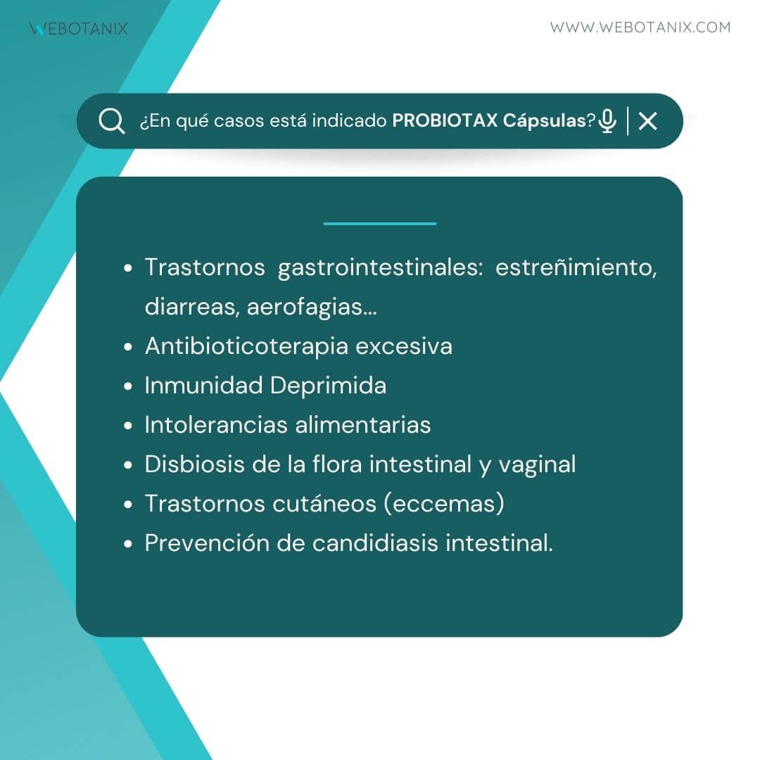 Webotanix Probiotax Microbiota capsule 60 simbiotico