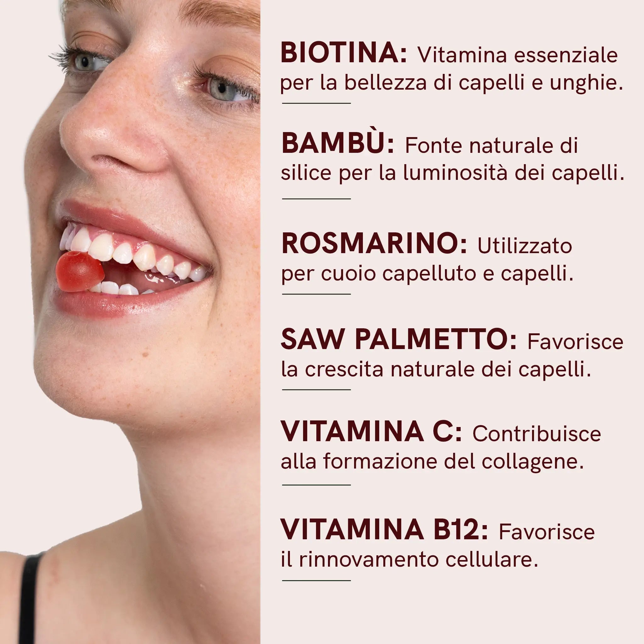 Nordic Oil CBD Capsules gommose capelli biotina frutti di bosco 60 pz