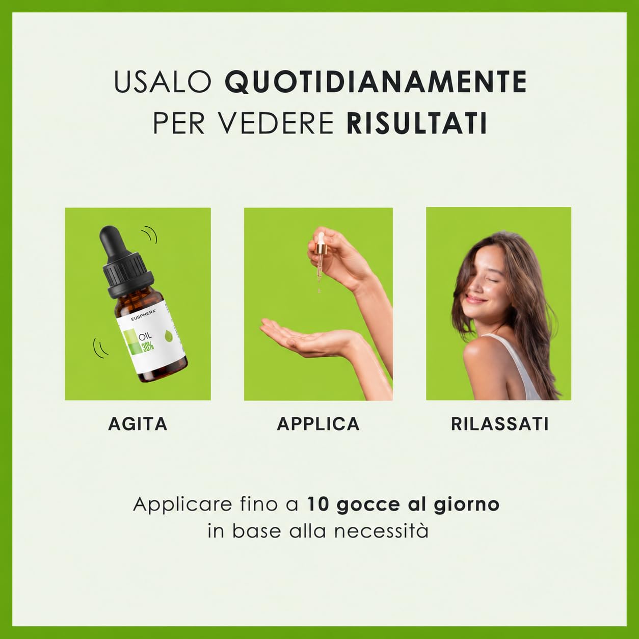 Eusphera 30% olio CBD ampio spettro 10 ml relax