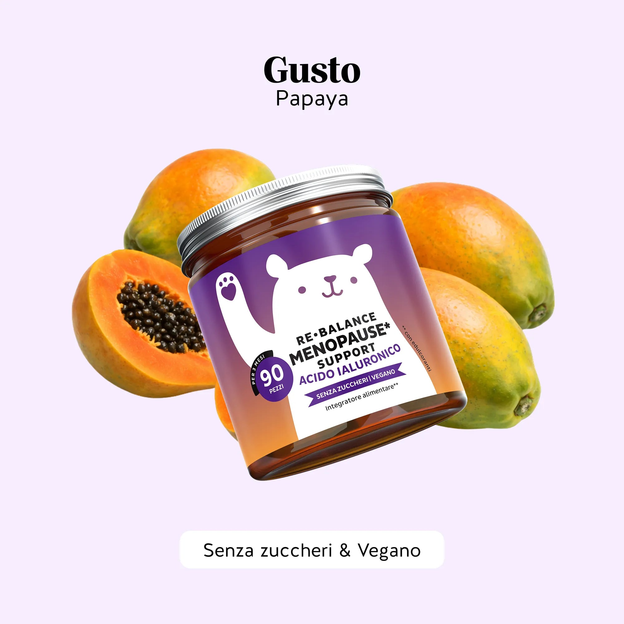 Beauty Bears Re-Balance integratore menopausa 45 orsetti papaya