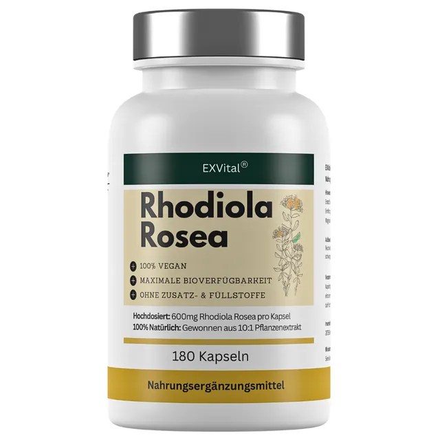 EXVital Rhodiola Rosea 180 capsule 600 mg estratto 10:1