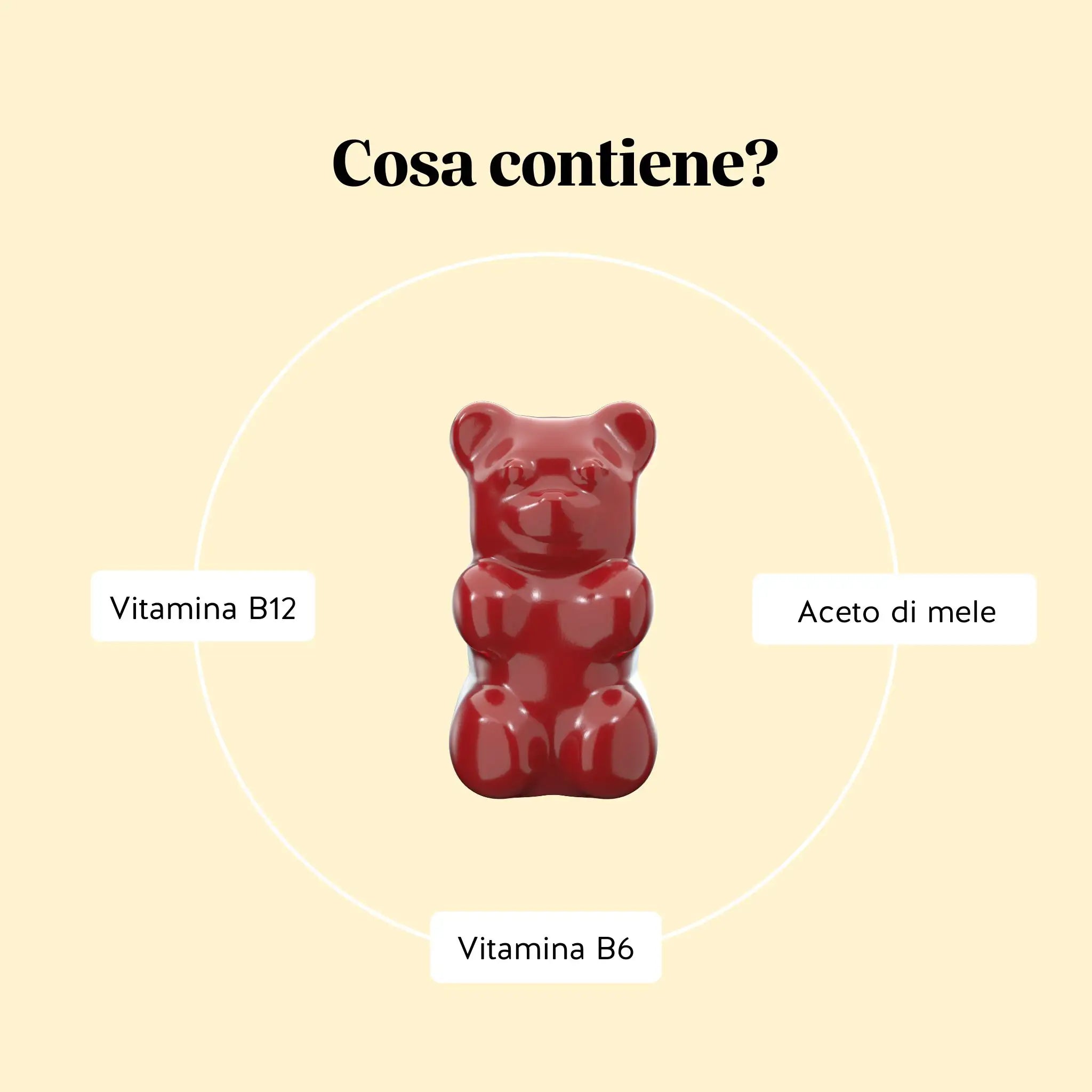 Beauty Bears Happy Belly Debloat Vitamin orsetti 45 giorni aceto di mele