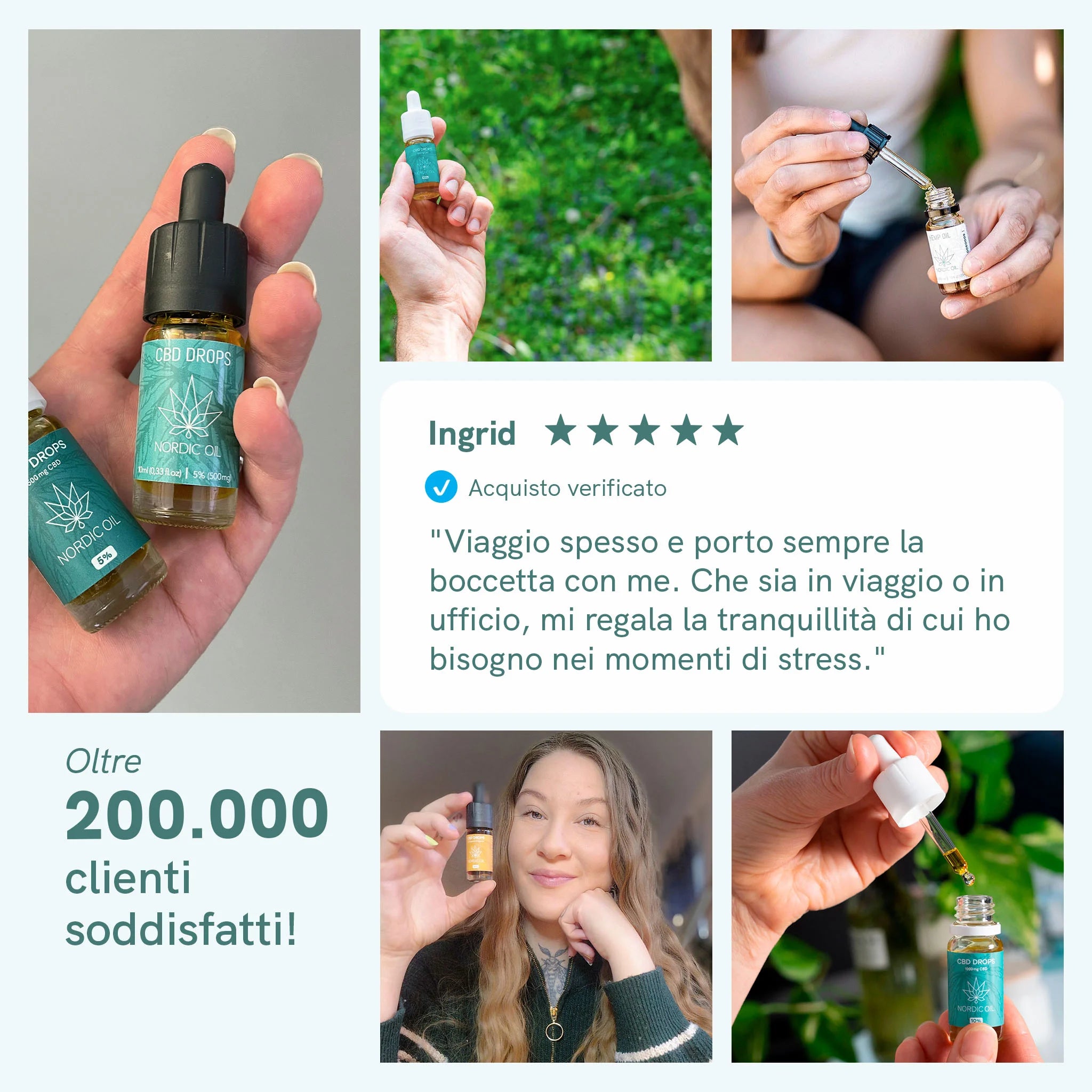 Nordic Oil Classic Olio CBD 20% gocce rilassamento