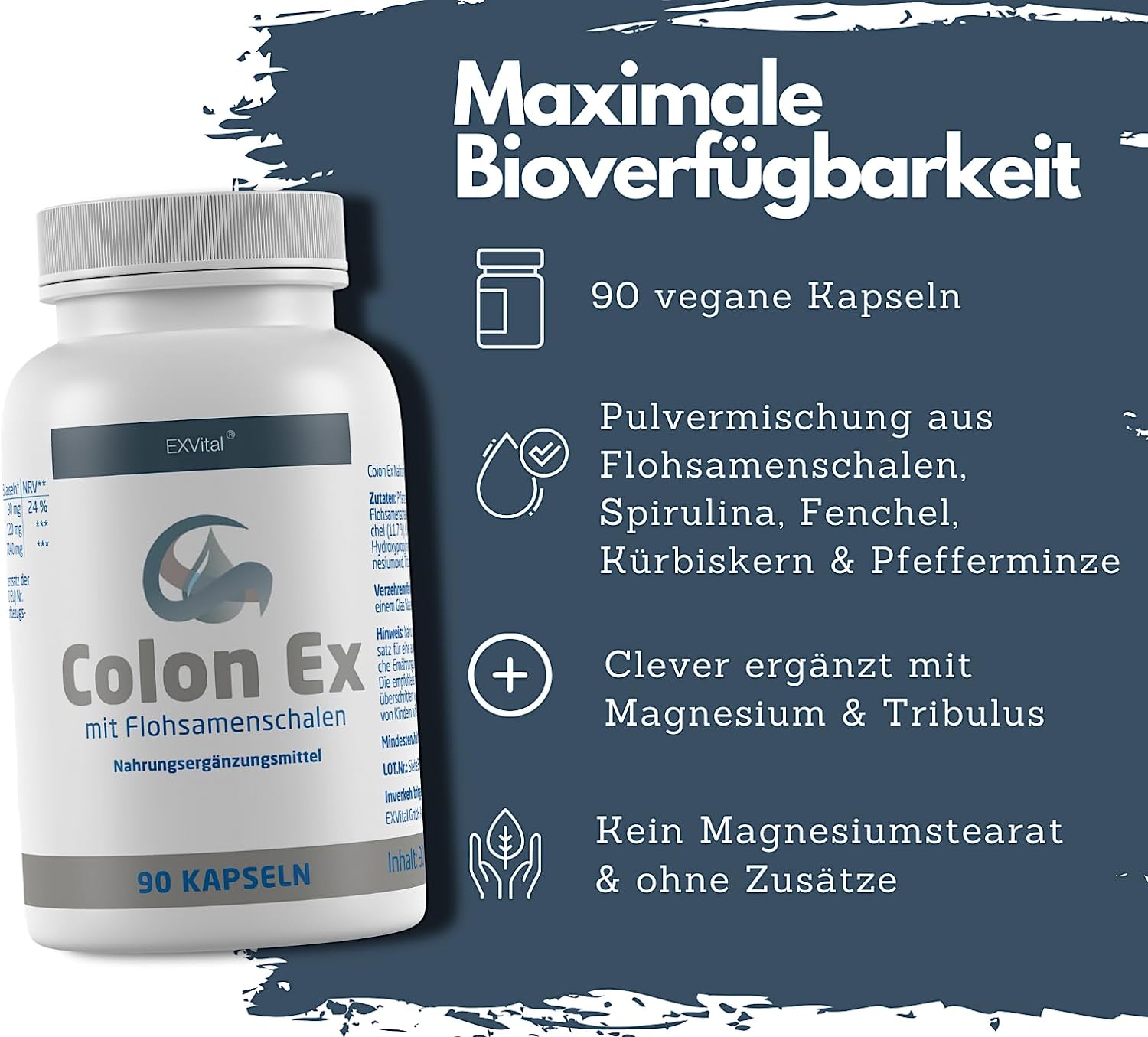 EXVital Darmgesundheit Colon Ex capsule 90 psillio magnesio