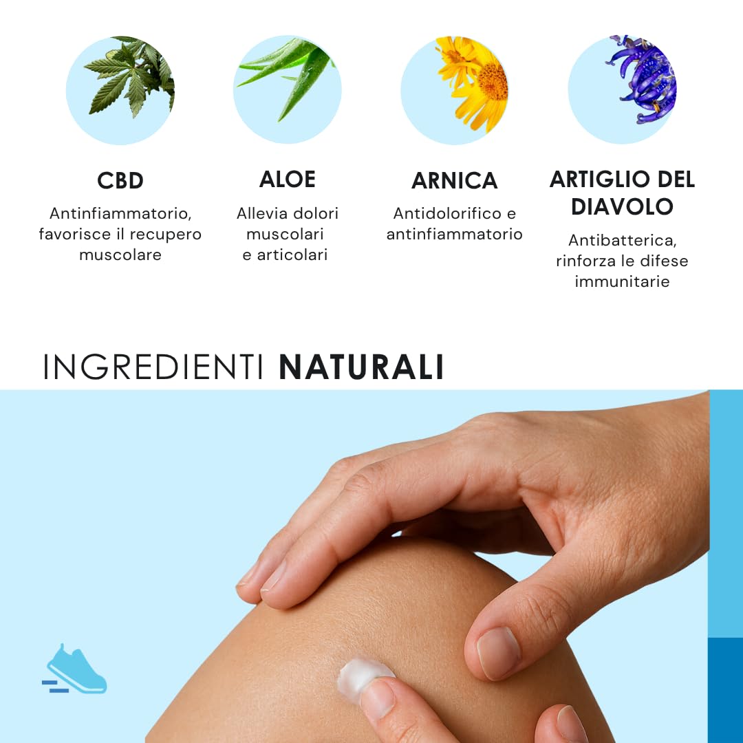 Eusphera EU4SPORT Crema Arnica CBD 75ml Riscaldante