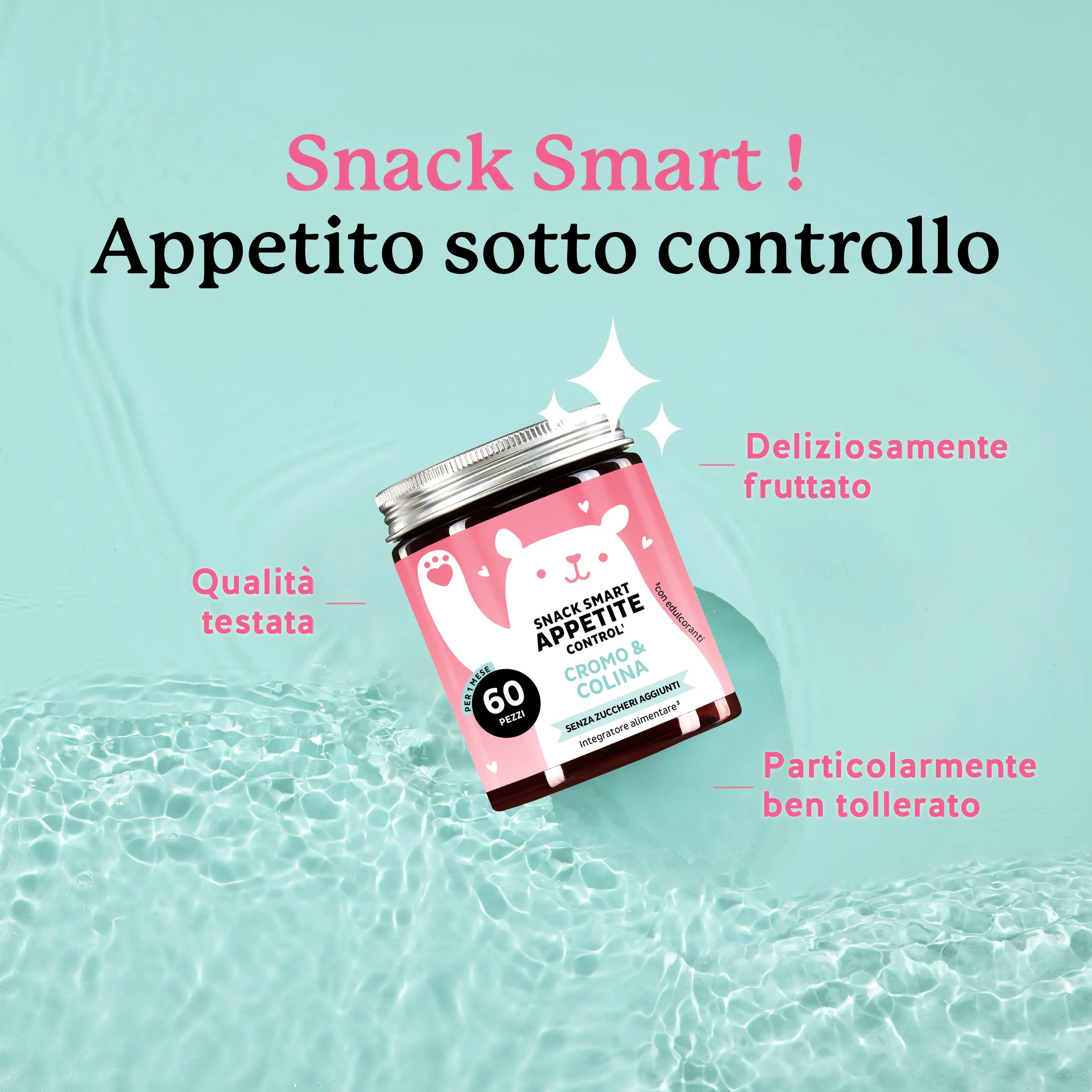 Beauty Bears Snack Smart Appetite orsetti 30 giorni mela cromo