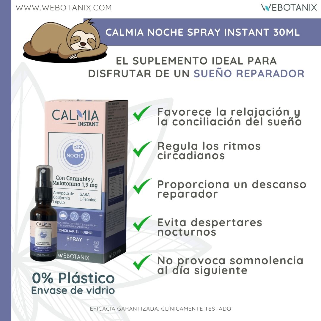 Webotanix Calmia Noche spray sonno 30 ml melatonina