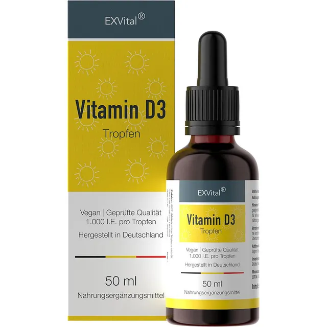 EXVital Immunsystem Vitamina D3 Gocce 50 ml 1000 UI