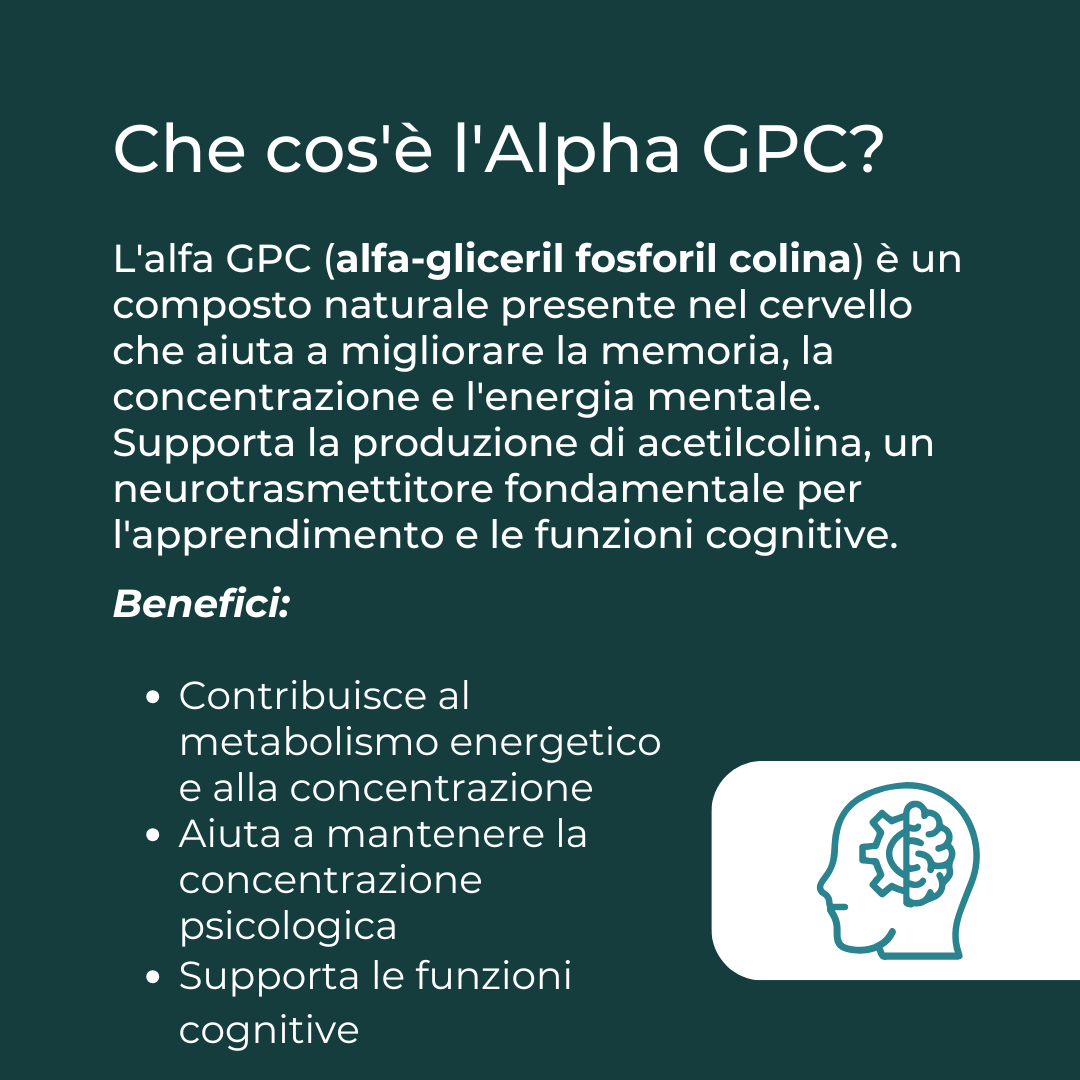 Naturecan Alpha GPC capsule integratore 60 capsule colina
