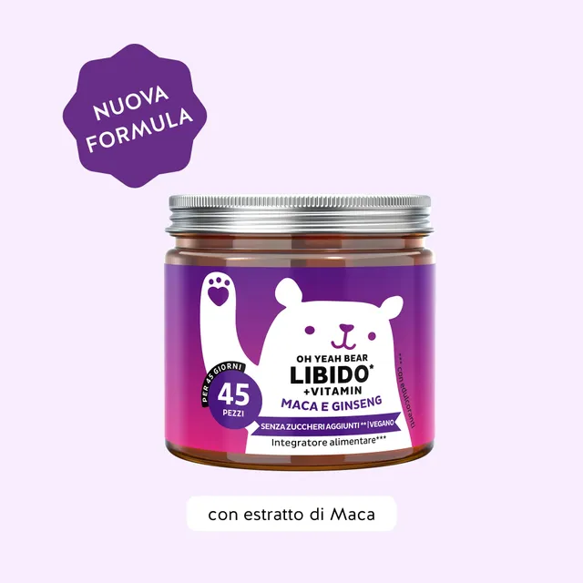 Beauty Bears Oh Yeah Bear Libido gommose 45 giorni arancia zinco
