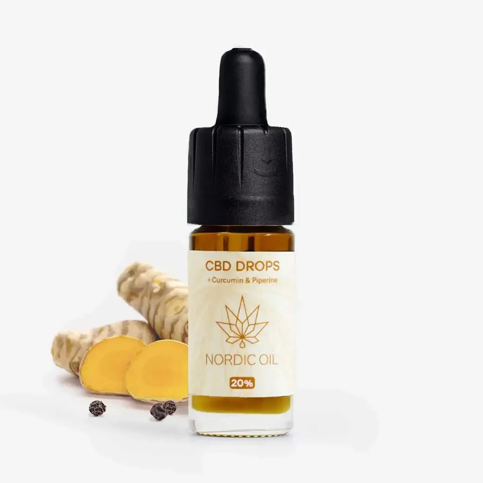 Nordic Oil Olio CBD 20% Curcumina 10 ml Benessere
