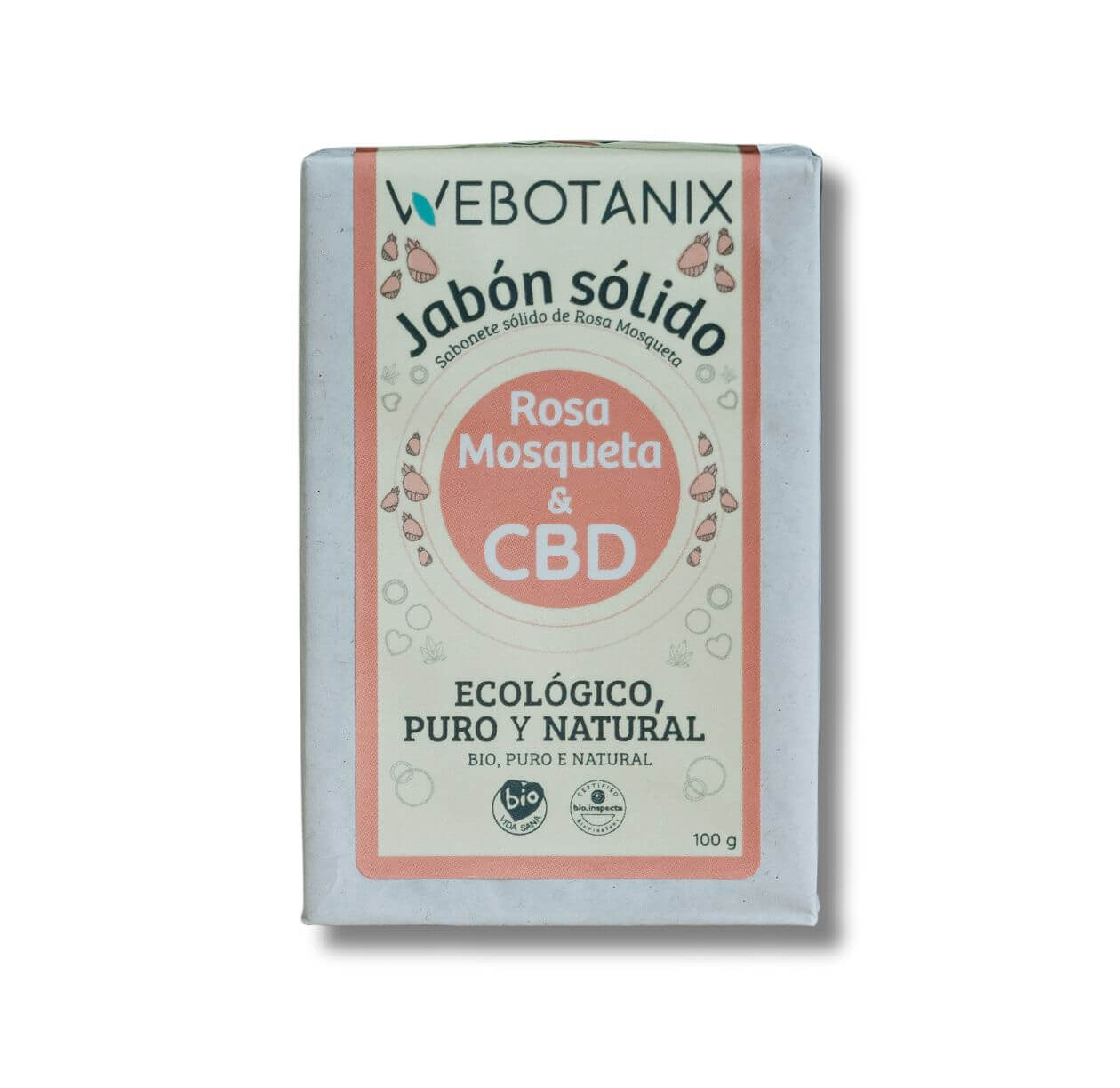 Webotanix Rosa Mosqueta sapone solido BIO 100 g CBD