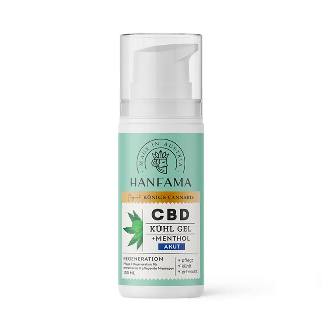 Hanfama Warm- und Kaltmassage Gel CBD 100 ml mentolo eucalipto
