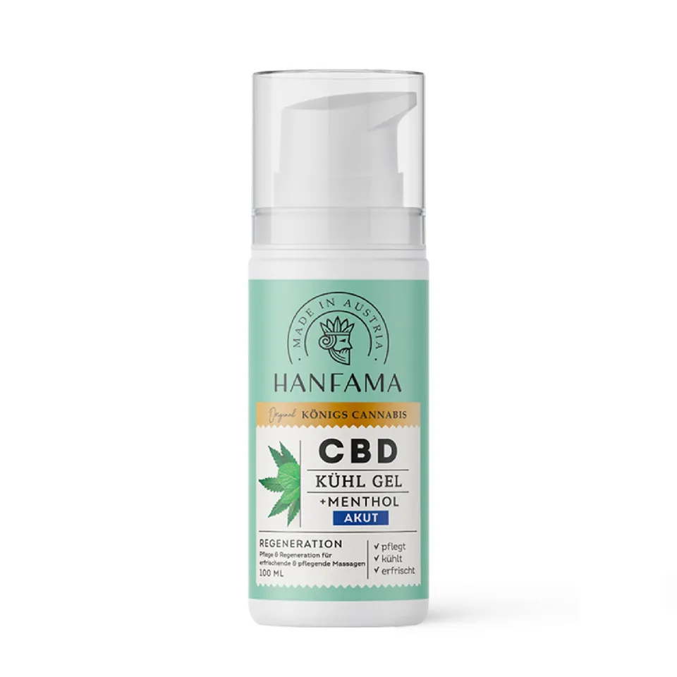 Hanfama Warm- und Kaltmassage Gel CBD 100 ml mentolo eucalipto