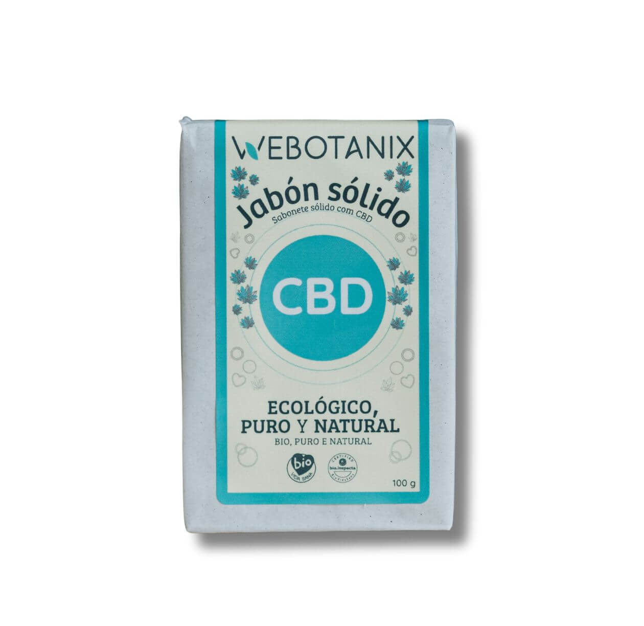 Webotanix Cosmética sapone solido bio CBD 100g