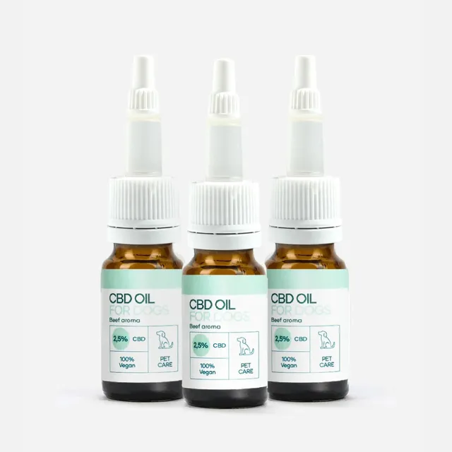 Nordic Oil Olio CBD Cani 2,5% Manzo 3x10 ml 250 mg