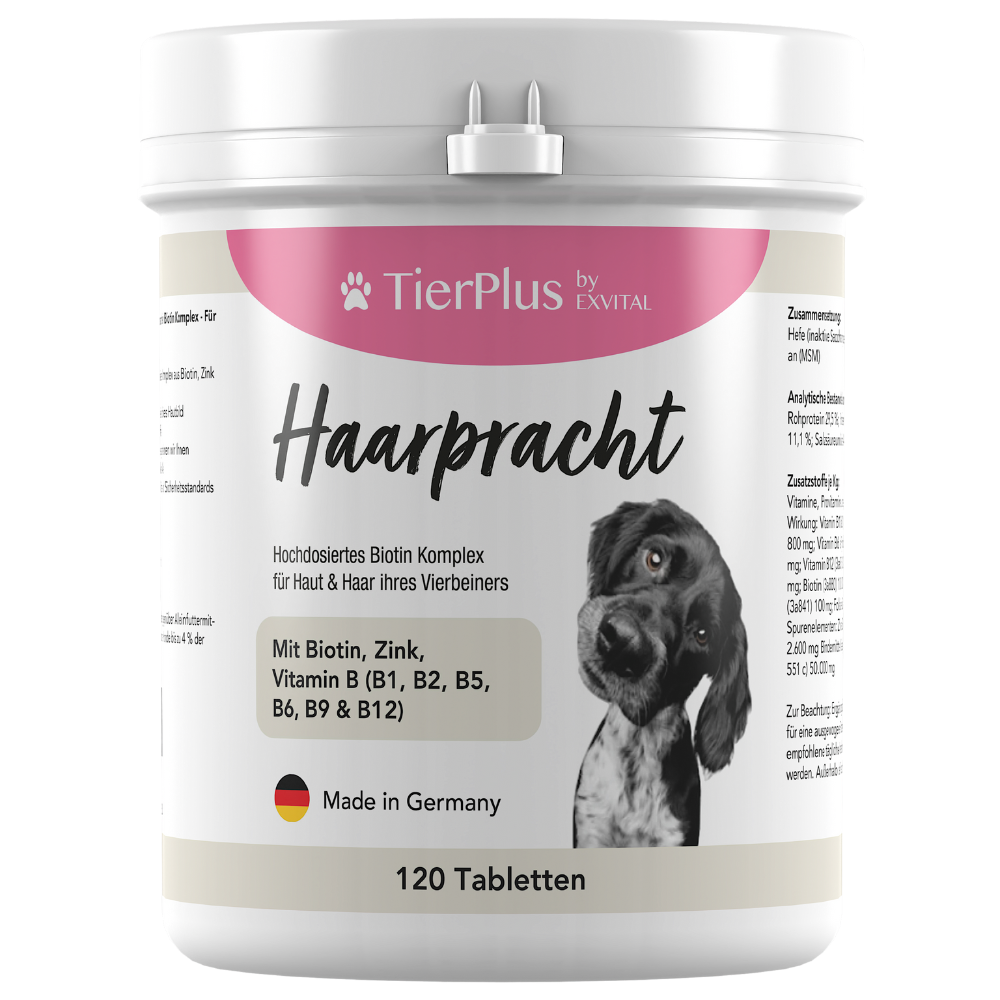 EXVital Haarpracht Biotina Cane 120 Compresse Pelo
