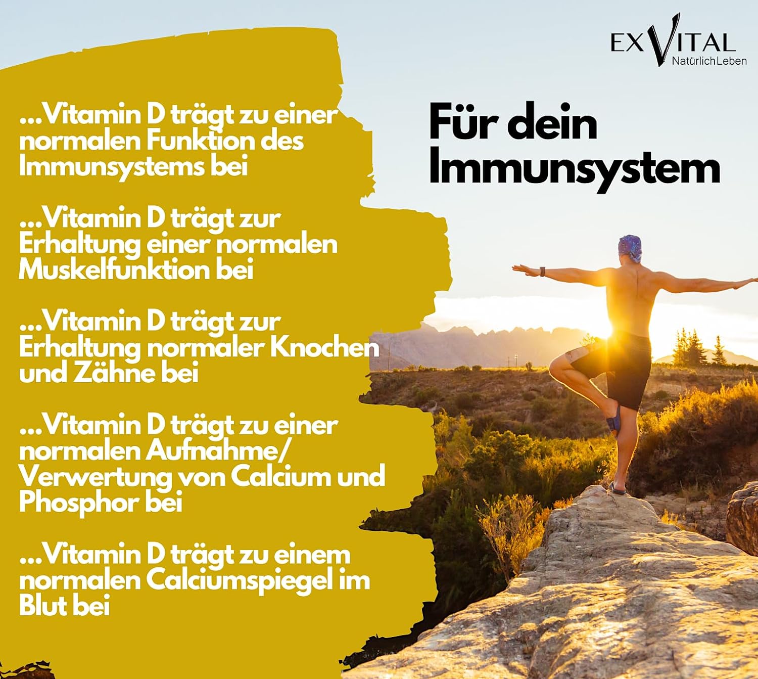 EXVital Immunsystem Vitamina D3 Gocce 50 ml 1000 UI
