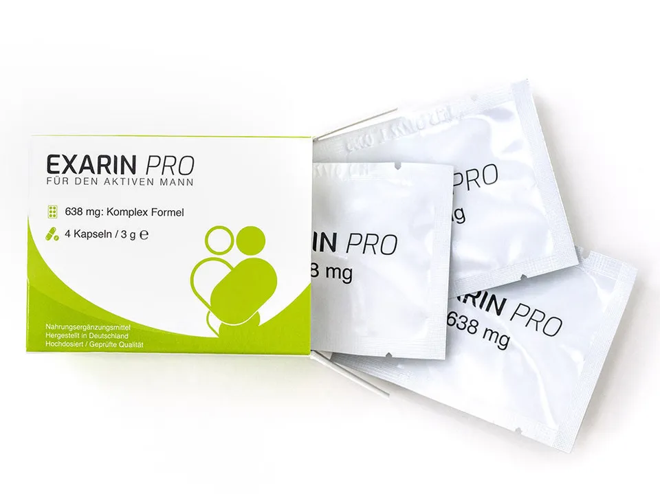 EXVital Exarin Pro 638mg integratore uomo capsule vegane