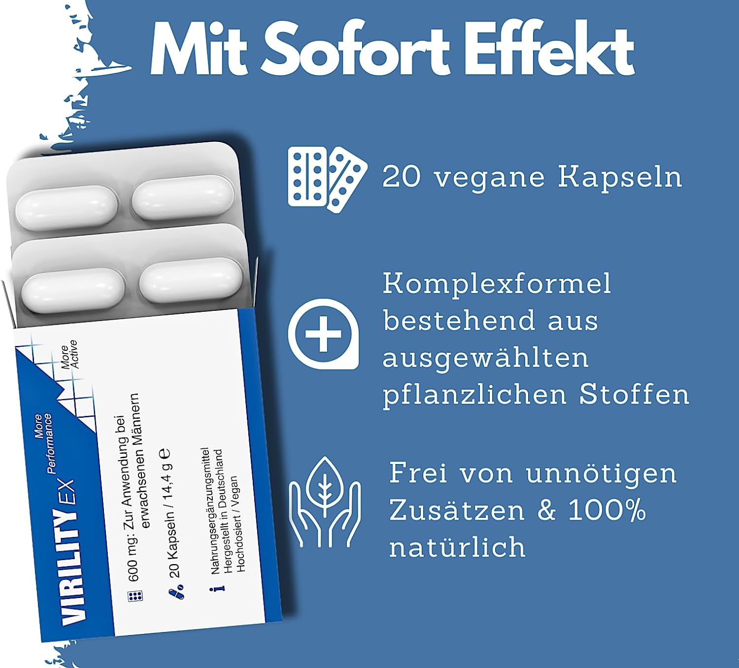EXVital Virility EX capsule uomo 600 mg 20 pz