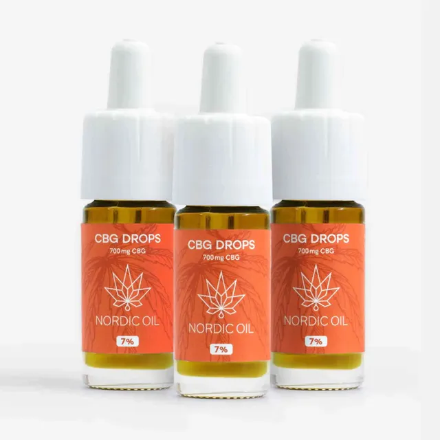 Nordic Oil CBG Oil 7% Olio CBG 3x10 ml Microdosaggio