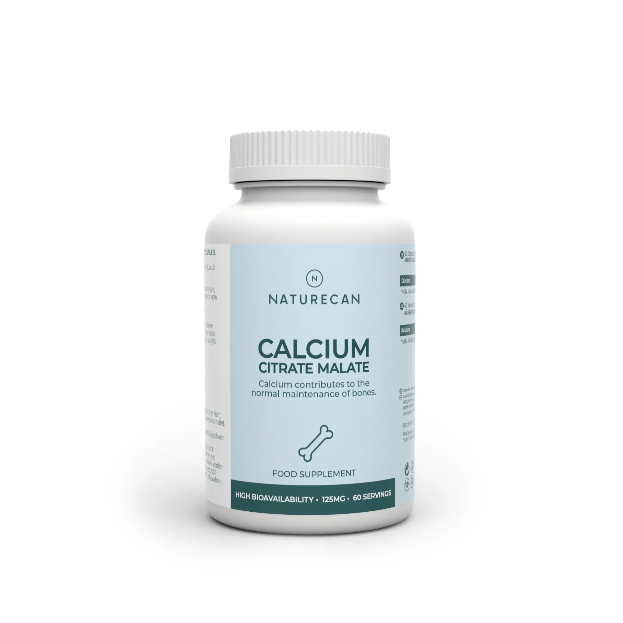 Naturecan Citrato di Calcio Malato 60 Capsule Integratore Ossa