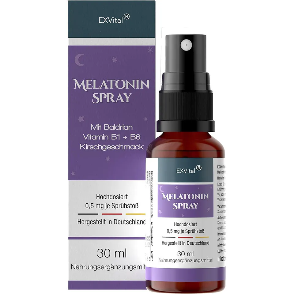EXVital Schlaf Spray Melatonina Valeriana 30 ml 0,5 mg