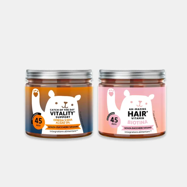 Beauty Bears Duo Glow Naturale gommose biotina DHA