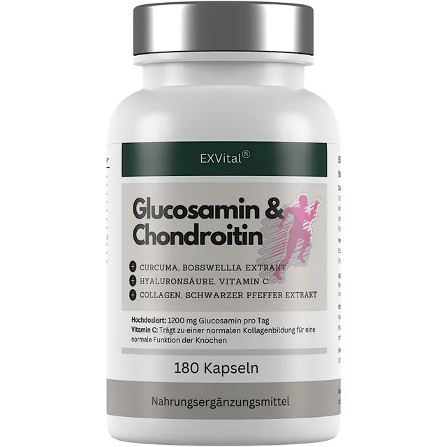 EXVital Muskeln Gelenke glucosamina condroitina capsule 180 pezzi