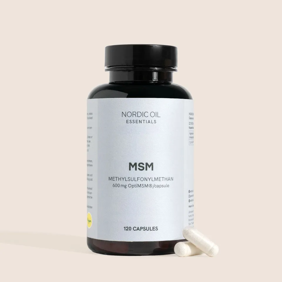 Nordic Oil MSM capsule 120 OptiMSM 600 mg vegane