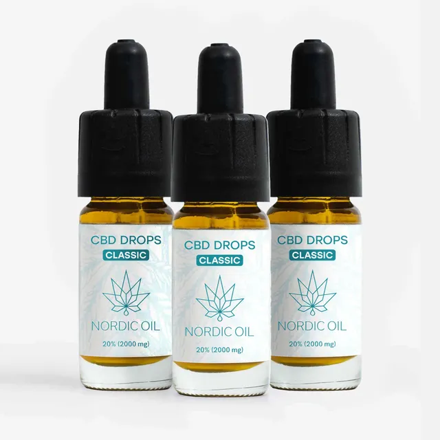 Nordic Oil Classic Olio CBD 20% 3 flaconi rilassamento