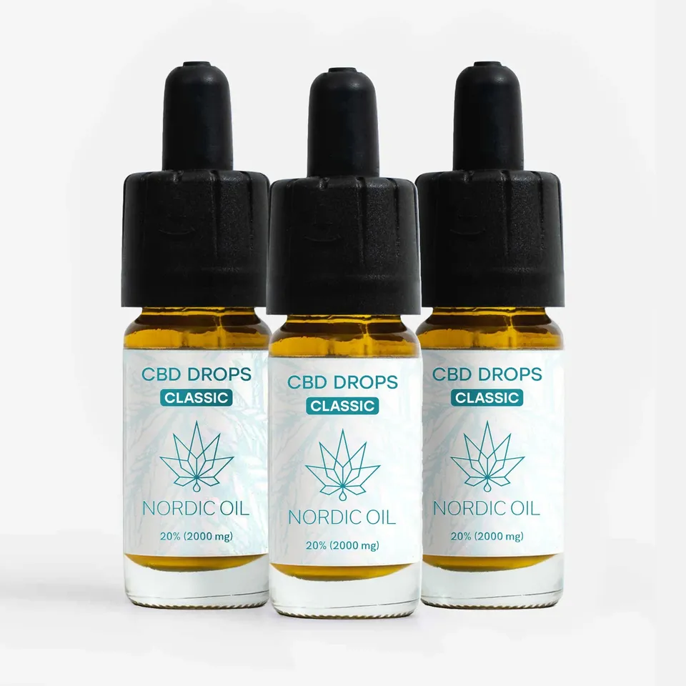 Nordic Oil Classic Olio CBD 20% 3 flaconi rilassamento