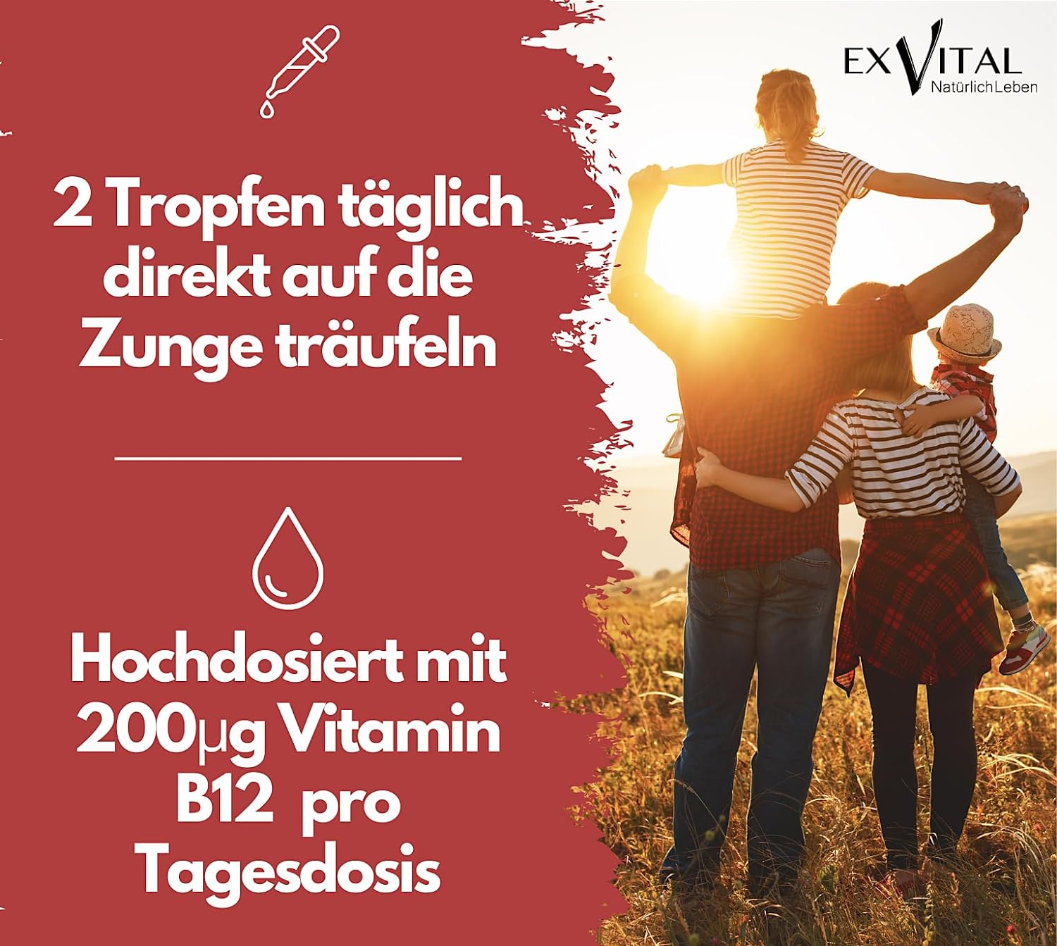 EXVital Essentials Vitamina B12 Gocce 50 ml Alta Dose