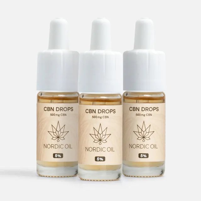 Nordic Oil CBN olio 5% sonno set 3 flaconi