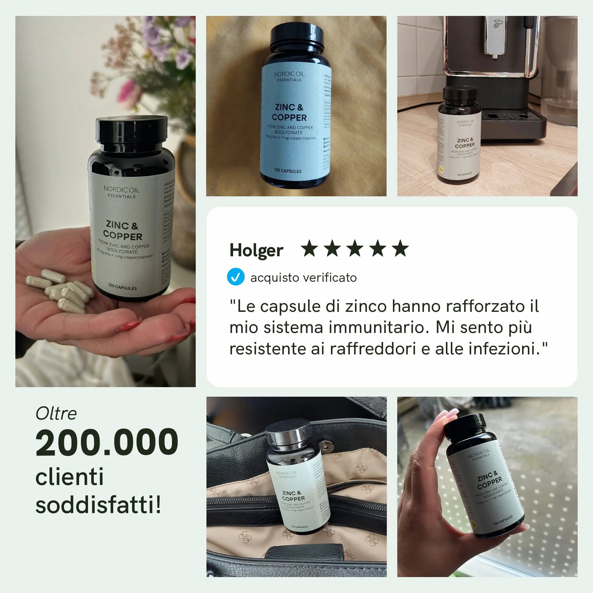 Nordic Oil CBD Capsules capsule di zinco vegane rame