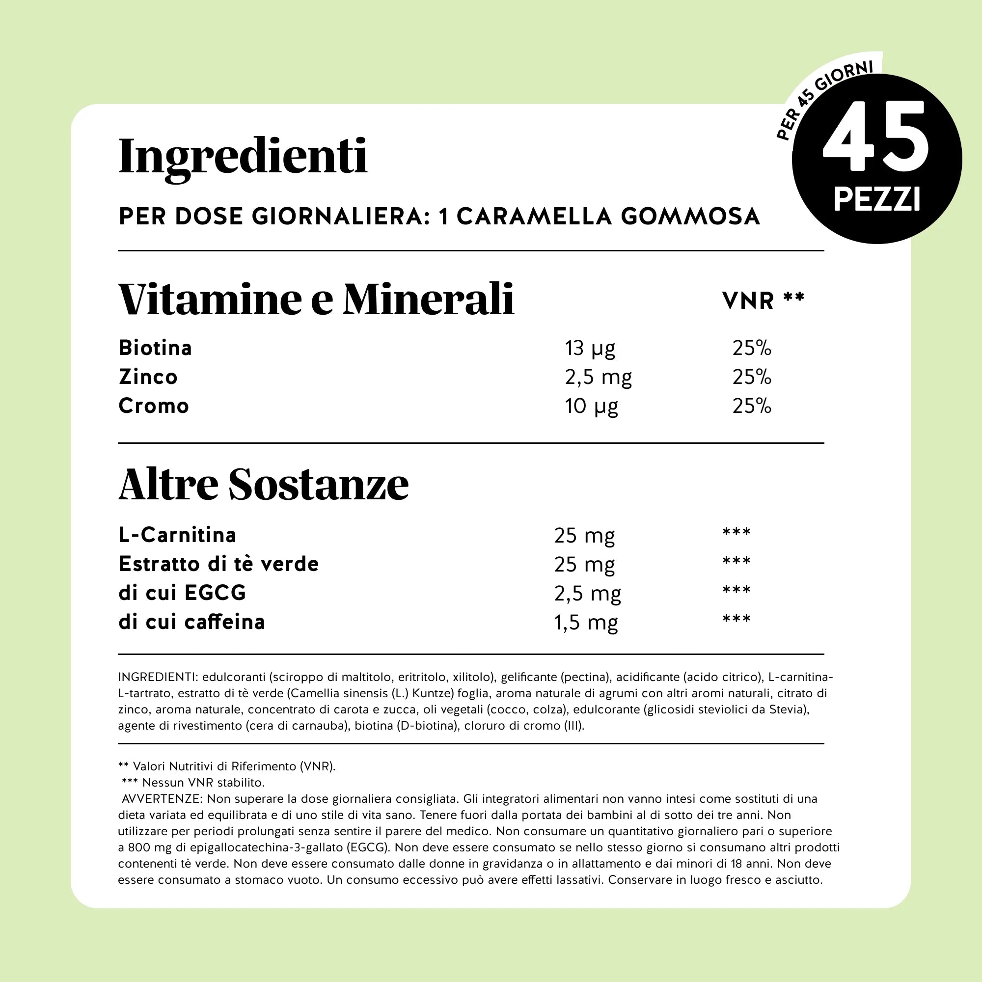 Beauty Bears Green Up Duo integratore metabolismo 2x45 orsetti