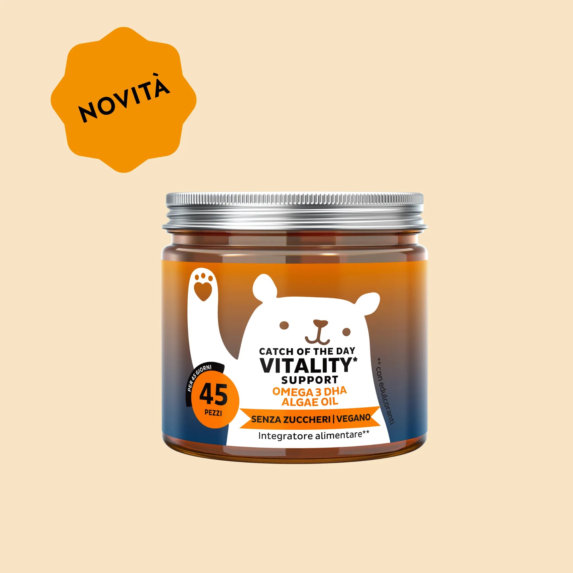 Beauty Bears Catch Of The Day Vitality Support gommose 45 giorni DHA