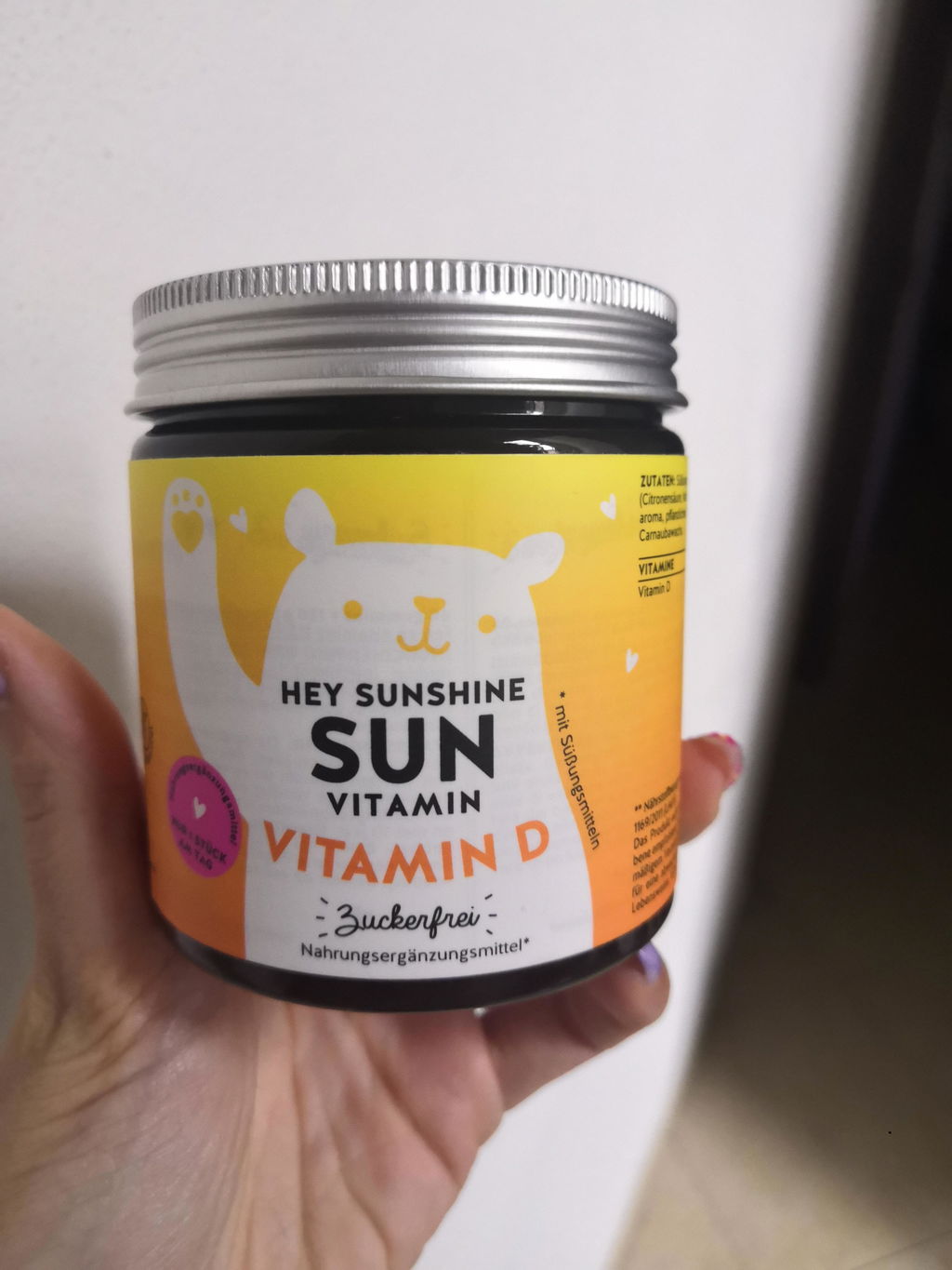 Beauty Bears Hey Sunshine Sun vitamina D3 orsetti 45 giorni limone
