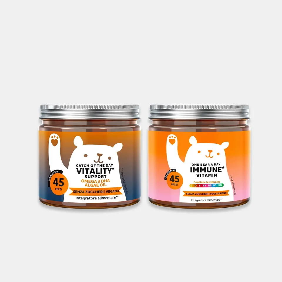 Beauty Bears Duo Vitalità Quotidiana orsetti vitamine DHA microalghe