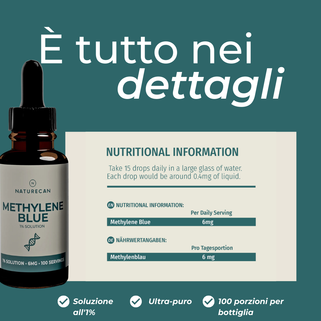 Naturecan Blu di Metilene Liquido Puro 6mg 60ml