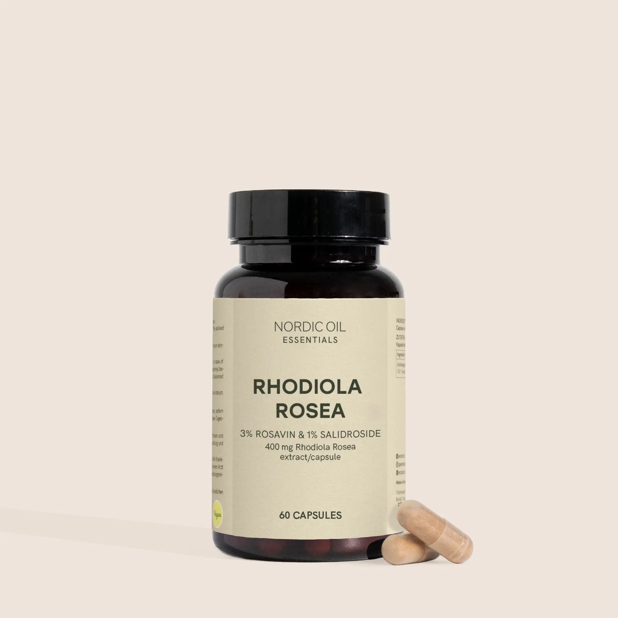 Nordic Oil CBD Capsules Rhodiola Rosea Capsule vegane