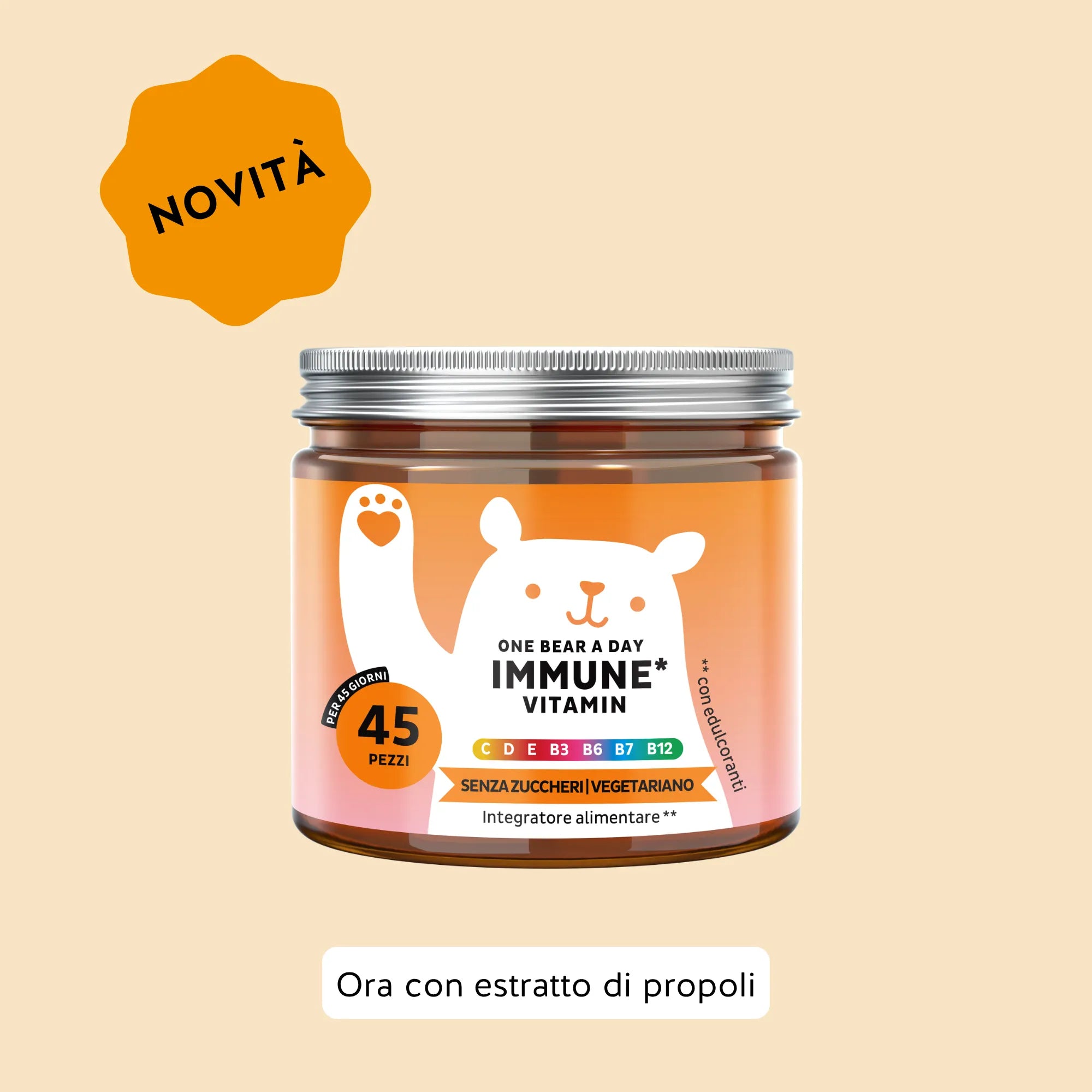 Beauty Bears One Bear a Day Immune orsetti 45 giorni vitamina D C